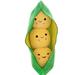 Giant Peas in A Pod Plush Toy 9.8 Pillow Cute Stuffed Pea Toys in Yellow