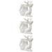 3pcs Deer Shape Ceramic Flower Pot Planter Pots Succulents Flowerpot for Office Decor