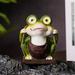 Teissuly Solar Decorative Lights Outdoor Statues Outdoor Decor Outdoor Garden Lights Frogs Decor Solar Garden Frogs Decorations Garden Statue Solar Lights Garden Solar L