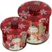 2 Pcs Tinplate Candy Jar Cookie Jars Christmas for Treats Boxes Wedding Candies