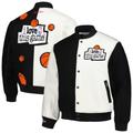 Men's Mitchell & Ness x Just Don Black/White NBA I Love This Game! Full-Snap Jacket