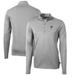 Men's Cutter & Buck Gray Georgia Bulldogs Alumni Logo Virtue Eco Pique Recycled Quarter-Zip Pullover Jacket