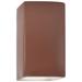 Ambiance 13 1/2"H Canyon Clay Rectangle Closed ADA Sconce