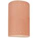 Ambiance 9 1/2"H Blush Perfs Cylinder Closed ADA Wall Sconce