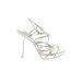 Badgley Mischka Heels: Gold Shoes - Women's Size 8 1/2 - Open Toe