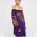 Free People Dresses | Free People Fleur Du Jour Mini Dress Purple Floral Size S | Color: Purple | Size: S