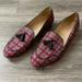 J. Crew Shoes | J. Crew Tassel Leather Italy Loafers Size 7.5 | Color: Blue/Red | Size: 7.5