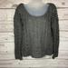 Free People Sweaters | Free People Gray Chucky Knit Cropped Sweater Sz Xs | Color: Gray | Size: Xs