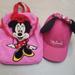 Disney Other | Disney Minnie Mouse Backpack And Cap/Hat | Color: Pink | Size: Osbb