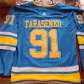 Adidas Shirts | Adidas Nhl Vladimir Tarasenko Xxl 54 Limited Rare St. Louis Blues Alt Jersey | Color: Blue/Yellow | Size: Xxl