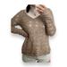 American Eagle Outfitters Sweaters | American Eagle Women’s V Neck Loose Knit Wool Blend Sweater, Size M | Color: Tan | Size: M