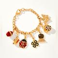 Anthropologie Jewelry | Anthropologie Nwt Restored Vintage Charm Bracelet | Color: Red | Size: Os