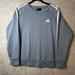 Adidas Tops | Adidas Sweatshirt Womens Blue Pullover Activewear Long Sleeve Size L Large | Color: Black/White | Size: L