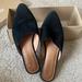 Madewell Shoes | Madewell “The Remi Mule” True Black Suede. Purchased At Nordstrom $88. Size 7. | Color: Black | Size: 7