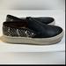 Coach Shoes | Coach Leather Slip Ons Sneakers | Color: Black | Size: 6