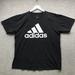 Adidas Shirts | Adidas The Go To Tee T-Shirt Men's Xl Short Sleeve Graphic Logo Crew Neck Black | Color: Black | Size: Xl