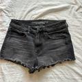 American Eagle Outfitters Shorts | American Eagle Outfitters Black Hi-Rise Shortie Super Stretch Denim Size 6 | Color: Black | Size: 6