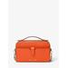 Michael Kors Jet Set Medium Saffiano Leather Smartphone Double-Zip Crossbody Bag Orange One Size