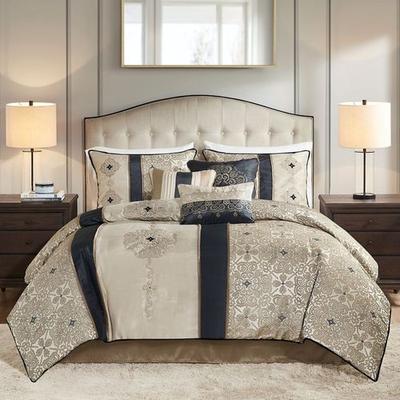 Donovan Comforter Bed Set Multi Warm, King, Multi ...