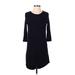 TOBI Casual Dress - Shift: Black Solid Dresses - Women's Size X-Small