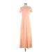 Sparkle & Fade Casual Dress: Orange Ombre Dresses - Women's Size X-Small