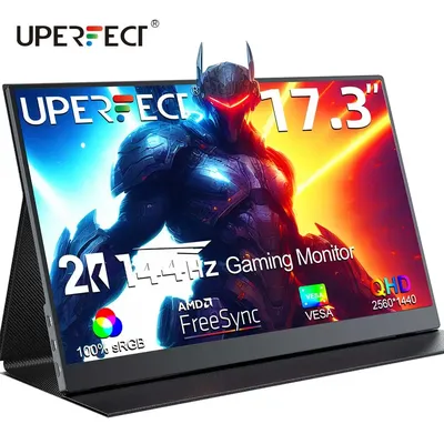 UPERFECT UPlays J9 144 Hz 17 3 pouces Moniteur de jeu portable compatible FreeSync QHD 2K IPS Écran
