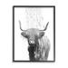 Stupell Industries Az-239-Framed Cattle Bathroom Splash Print Canvas in Gray | 14 H x 11 W x 1.5 D in | Wayfair az-239_fr_11x14