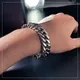 1 pz nuovo alla moda hip hop catena cubana braccialetto da uomo classico in acciaio inossidabile 12mm larghezza braccialetto a catena per uomo donna gioielli regalo