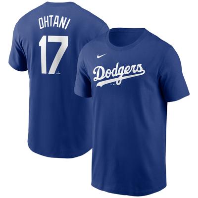 Nike Shohei Ohtani Royal Los Angeles Dodgers 2024 Fuse Name & Nummer T-Shirt für Herren Image