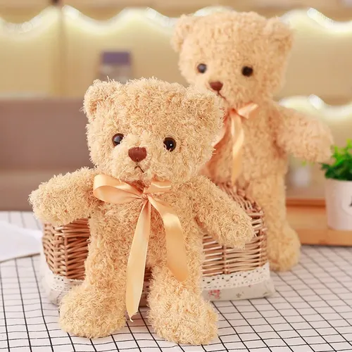 1 STÜCK 30 CM Kawaii Teddybär Plüschtier Niedlichen stoff Weichen tier Bär Puppen für Kinder Baby