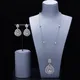 2 stücke Braut Zirkonia voller Schmuck Sets für Frauen Party Luxus Dubai Nigeria cz Kristall