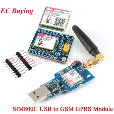 USB zu GSM Quad-band GPRS SIM800 SIM800C Modul für Wifi Drahtlose Bluetooth-kompatibel SMS Messaging Image