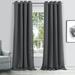Latitude Run® Solid Blackout Curtain Panel Thermal Insulated Grommet Room Darkening Drapery Single Panel W54 x L84 in Gray/Brown | Wayfair