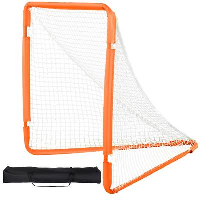 VEVOR Lacrosse Goal,Folding Portable Lacrosse Goal with Carry Bag,Iron Frame Backyard Training Equipment