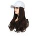 Stiwee Year-End Clearance Beauty Stuff Personal Care Baseball Cap With Hair Extensions Long Curly Hairstyle Adjustable Removable Wig Hat 17.7inch For Woman Girl