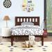 Twin Size Wood Platform Bed with Headboard For Kids