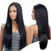 Kokovifyves Wigs for Women Clearance Wig Long Straight Hair Split Black Wig Women s Long Hair Waist Buckle Net