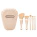 Melotizhi Makeup Brush Professional Cosmetic Brush 5 Pieces Of Shell Mirror Makeup Brush Set Portable Plastic Handle Powder Blusher Brush Eye Beauty Tools