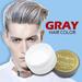 Daqian Hair Wax Men Women Grandma Hair Ash Gray Mud Temporary 80g Hair Wax Spray