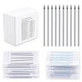 100PCS 16G Body Piercing Needles Disposable Sterile Stainless Steel Piercing Needles for Cartilage Eyebrow Tragus Helix Rook Counch Monroe Ear Piercing
