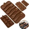 8 Löcher 3d Schokoladen form Silikon Kuchen form Kuchen Dekorations werkzeuge DIY Schokolade