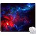 Galaxy Stars Light Black Mouse Pad Red and Blue Nebula Mouse Pad Mouse Mat Waterproof Mouse Pad Non-Slip Rubber Base MousePads for Computer Office Laptop Men Women Kids 9.5 x7.9 Inch