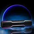 QTOCIO Bluetooth Speaker Desktop Wireless RGB Light Sound Bar Small Speaker Outdoor Home Bluetooth Speaker