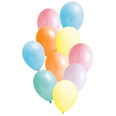 Luftballons Pastell, 33 cm Ø, 10 Stück Image
