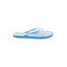 Vera Bradley Flip Flops: Blue Solid Shoes - Women's Size 7 - Open Toe