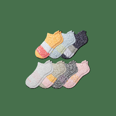 Youth Week of Ankle Sock 7-Pack - Mango Rose Mix - Y - Bombas