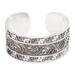 Unique Sterling Silver Cuff Bracelet 'Princess Garden'