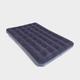 Flocked Double Airbed - Blue