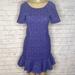 Anthropologie Dresses | Anthropologie Marcelline Flounced Sheath Dress By Hd | Color: Purple | Size: 6