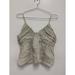 J. Crew Tops | New J Crew Gathered Linen Camisole Womens Medium Ivory Spaghetti Strap Tank | Color: Red/Tan | Size: M